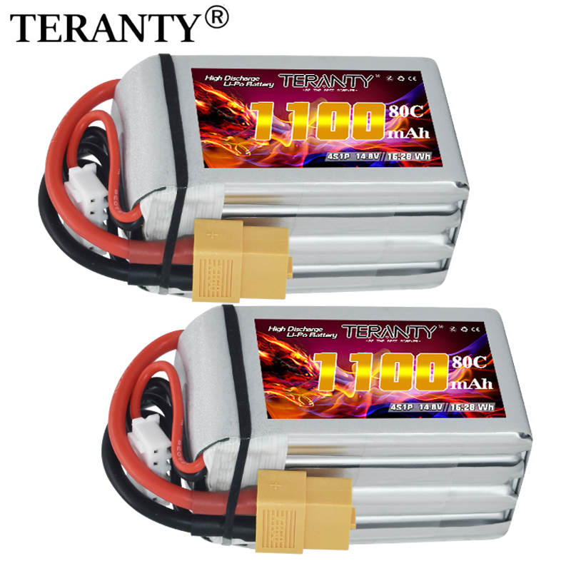 Drone Power Bank - Batería Lipo TERANTY 4S 1100mAh 80C/160C