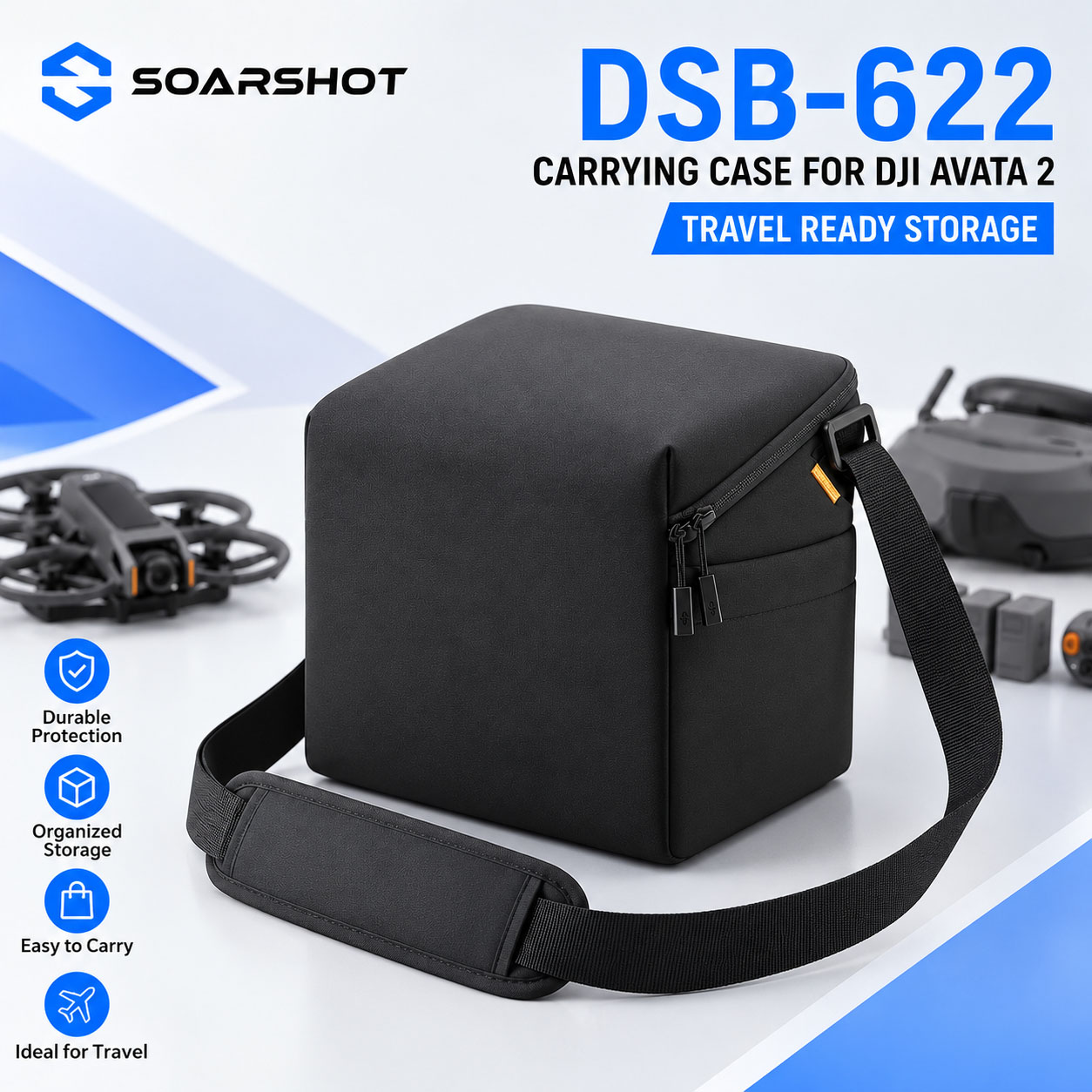 Drone Carrying Case - Estuche de Transporte SOARSHOT para Gafas