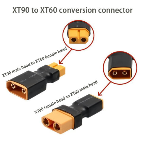 Adaptador XT90 macho/hembra a  - Drone Battery Adapter reseña y precio
