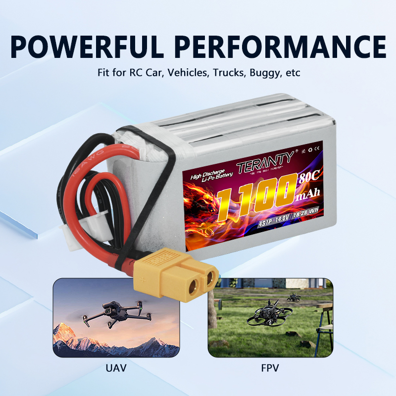Batería Lipo TERANTY 4S 1100mA - Drone Power Bank reseña y precio