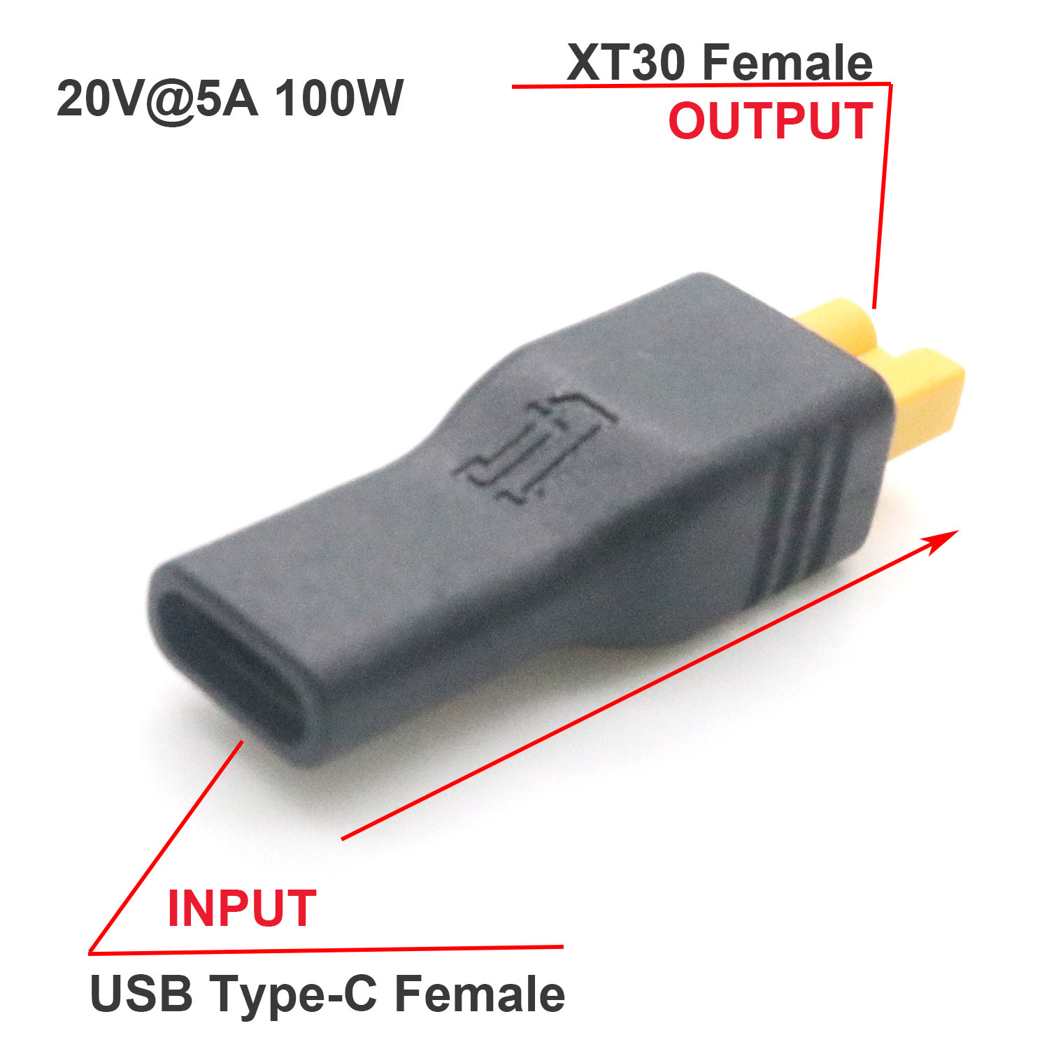1 unidad USB tipo C entrada he - Drone Battery Adapter reseña y precio