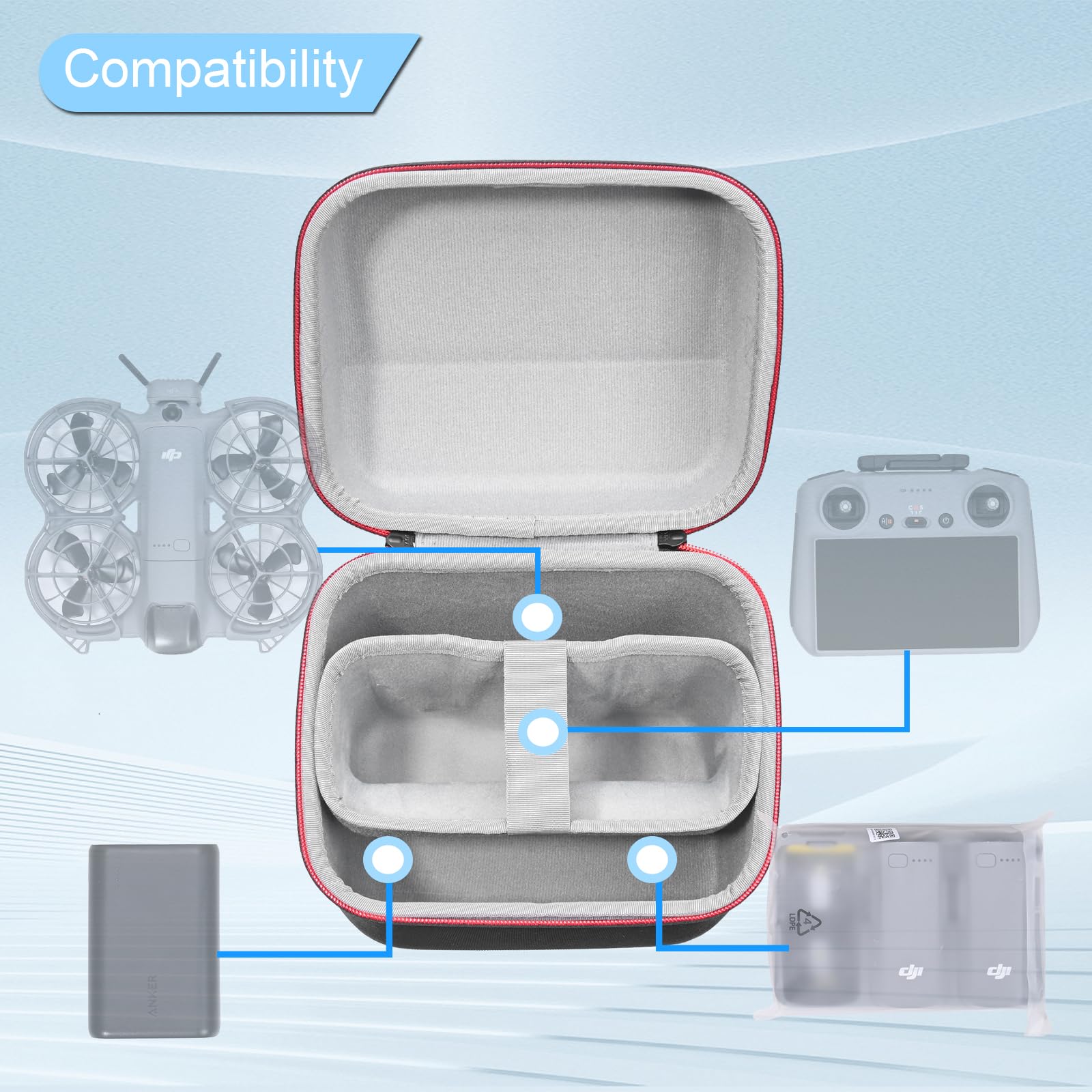 Estuche portátil para DJI Neo  - Drone Carrying Case reseña y precio
