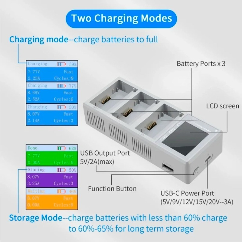 Cargador de batería con carga  - Drone Charging Hub reseña y precio